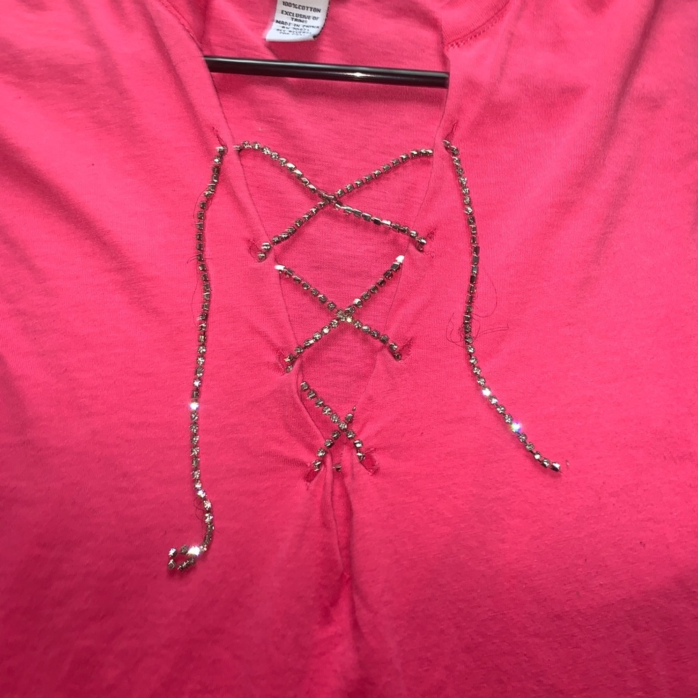 Pink crop top